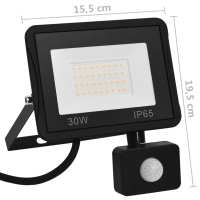 vidaXL Foco LED con sensor 30 W blanco cálido - details 6