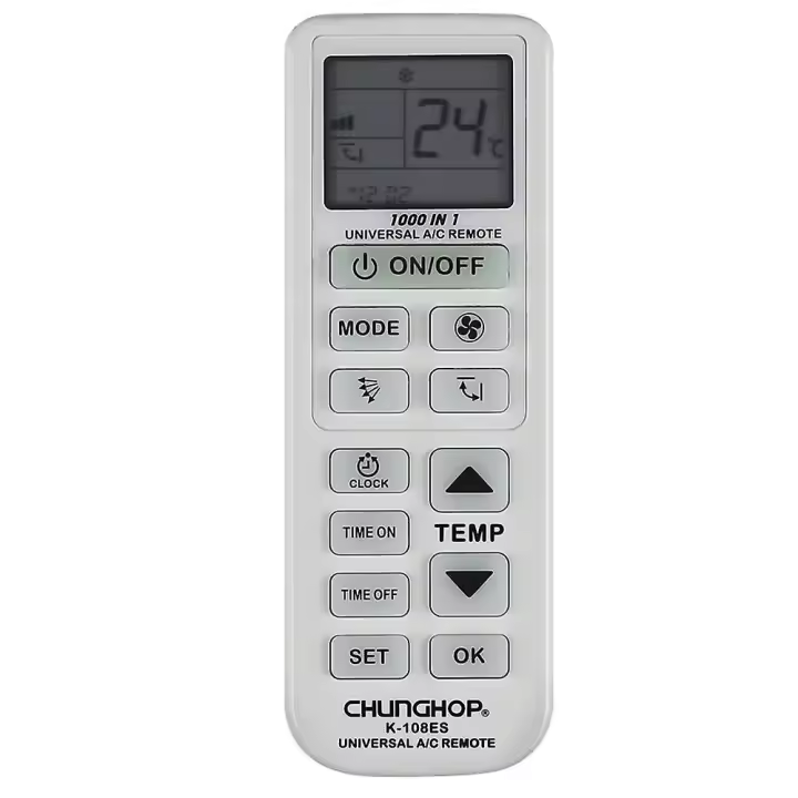 Chunghop K-108ES universal aire acondicionado control remoto reemplazo controlador remoto - 1