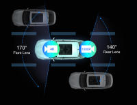Cámara De Dashboard 4K Con Wireless Carplay Pantalla Grande De 11.26 Pulgadas Línea De Oro Multimedia Navegación GPS Para Coche - details 8