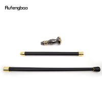 Bastón De Moda Dorado Y Negro Con Flor De Mano Elegante Decorativo Para Fiesta Cabeza De Cruz De 93cm Con Suela De Goma - details 10