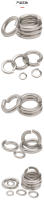 Aguja De Bloqueo Elástica De Acero Inoxidable 304 A2 Split Spring Washer GB93 Gasket Para Electrónica Y Meson - details 2