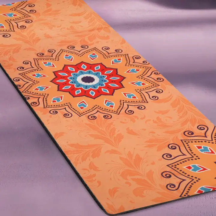 🎁【Detalles para Mamá】Alfombras de Yoga Antideslizante 183x68cm - Ultra Fina (1,5mm), Material Natural de Goma, Absorbente de Sudor, Ajustable-Ideal para Yoga/Pilates/Fitness en Casa o Gimnasio - 1