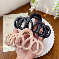 Pinza De Pelo Elegante Con Lazo Y Diseño Hueco Adornada Con Aleación Para Mujer Accesorio Coreano De Moda Simple Y Sólido Para El Día a Día - details 3
