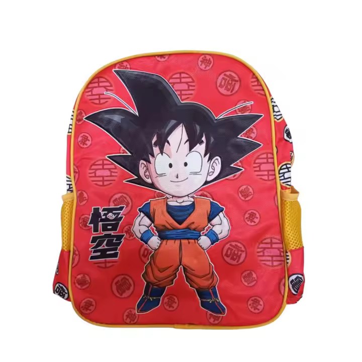 Mochila infantil Goku Dragon Ball 39cm con bolsillos laterales en malla - Karactermania regalo para  niños - 1