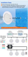 Luz Submarina RGB DC12V IP68 LED Para Piscina 18W 25W 35W Control Por App Tuya Decoración Para Fiesta En Piscina Y Fuente - details 10