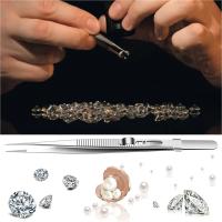 Tijeras De Ajuste Profesionales En Acero Inoxidable Con Hebilla Y Cierre De Deslizamiento Antiestática Para Joyería De Diamante Herramienta De Precisión - details 5