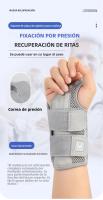 Guante De Apoyo Para Muñeca Con Doble Correa Ajustable Y Diseño Delgado Protección Contra Esfuerzos En Juntas De Dedos Y Tendón Sheath Para Adultos - details 0
