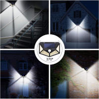 Lámpara Solar Exterior LED 160/128 Con 3 Modos Luz De Decoración Para Jardín Y Parque Sensor De Movimiento PIR Impermeable IP65 - details 16