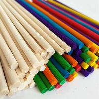 25-50pcs De Palitos De Madera Redondos Para Manualidades Comida Helados Y Fabricación De Modelos Herramientas Para Edificación DIY De Niños 10/15/20/30cm - details 4