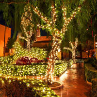 Cadena De Luces Solares Impermeable Para Exterior Con Hilo De Cobre 8 Modos Luz De Cuento Ideal Para Jardín Navidad - details 11