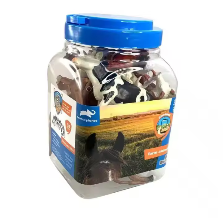 Set 30 piezas de animales de granja D6603 WENNO con accesorios incluidos - 1