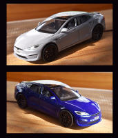 Modelo Miniatura Tesla Model S 1:24 En Metal Con Sonido Y Luz Regalo Para Niños Y Novios Juguete De Coche De Simulación Para Coleccionistas - details 14
