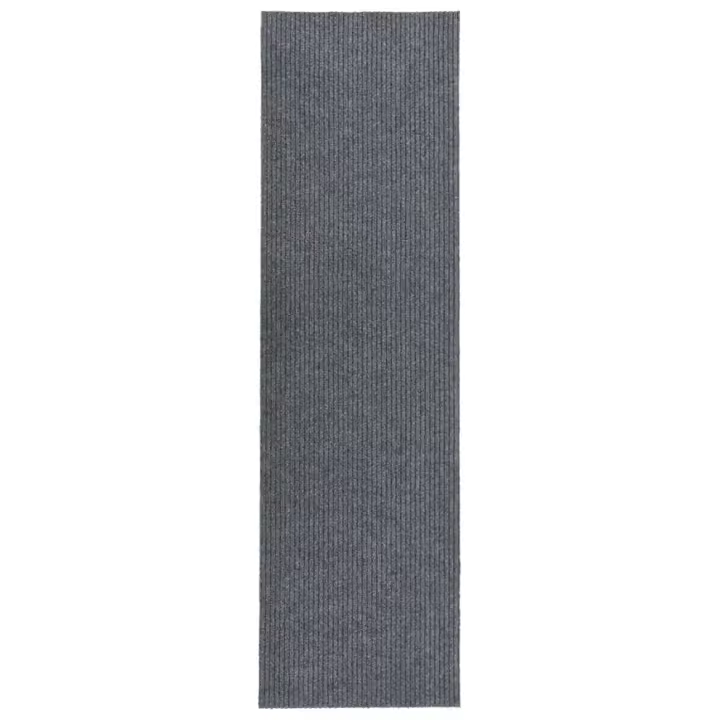vidaXL Alfombra de pasillo atrapa suciedad 100x400 cm gris - 1