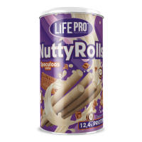 LIFE PRO FITFOOD NUTTYROLLS WHITE SPECULOOS 200G - Deliciosos Barquillos Proteicos - Bajos en Grasas y Carbohidatos - details 0