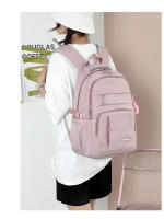 Mochila De Color Sólido Con Manija De Malla Y Correa Curvada De Alta Capacidad Para Viajes Cierre De Cremallera Capa Interna De Nylon Para Hombres Y Mujeres - details 17
