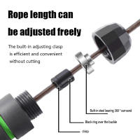 Cuerda De Saltar Ajustable De Acero Para Ejercicio De Fitness Y Entrenamiento Cardio En Casa Equipo Deportivo Sin Enredos - details 1
