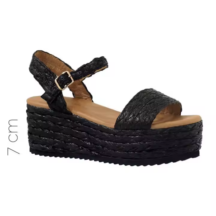 Marca - Colección - Sandalia con Plataforma 7cm - Calidad y Comodidad - Suela Antideslizante - 1