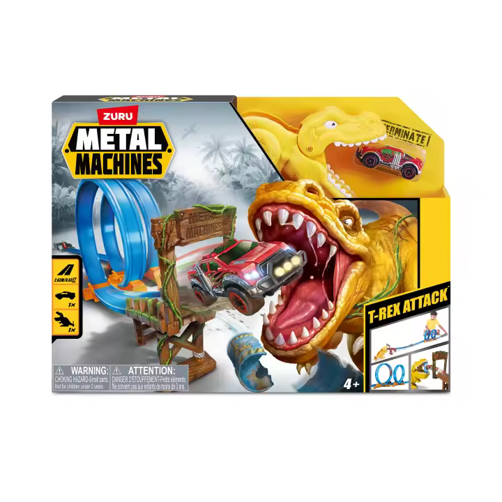 PISTA VEHICULOS ATAQUE DEL T-REX METAL MACHINES - 1