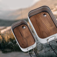 Pequeño Tablero De Cortar Portátil Con Agujero Reutilizable Multipropósito Para Camping Y Cocina Suministros De Madera/Bambú - details 9
