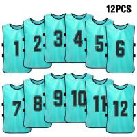 Chalecos De Deporte Para Niños 6/12PCS Camisetas De Fútbol Rápidas Secado Uniforme De Equipo De Baloncesto Entrenamiento Con Números - details 8