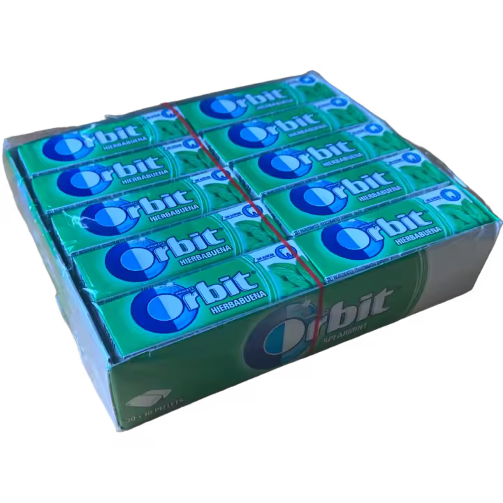 Orbit Chicle sabor Hierbabuena Sin Azúcar 30 ud (420g) - 1