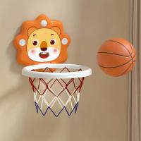 Youth Cartoon Animal Basketball Hoop Set with Mini Ball and Pump - Wall Mounted Indoor/Outdoor Playset for Boys and Girls Ages 3+ - details 0