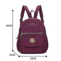 Mochila Mini De Nylon Para Mujer Bolsa De Hombro Small Rucksack Para Viajes Al Aire Libre Bolsa De Mano Con Correa Ajustable - details 0