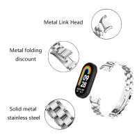 Correa De Metal Para Xiaomi Mi Band 8 Pulsera De Reemplazo De Acero Inoxidable Accesorios Para Reloj Inteligente Xiaomi Mi Band 8 Con Hebilla De Cierre - details 2