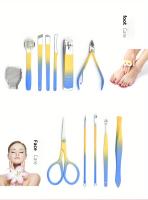 Set De Manicura Y Pedicura 7-16 Pcs Con Colores Gradientes Herramientas De Corte De Uñas Profesionales De Acero De Alta Calidad Para Viajes - details 4