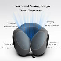 Almohada De Cuello Multifuncional En Forma De U De Espuma Suave De Rebound Lento Para Descanso Viaje Salud Cervical Masaje Almohadas De Tamaño Mediano Material Algodón 100% Relleno De Espuma De Memoria - details 16