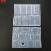 Molde De Silicona Para Colgante De Cristal JCD 1 Pieza Forma De Gota Y Elíptica Con Agujeros Para Joyería DIY Tamaño 15x11x1cm - details 0