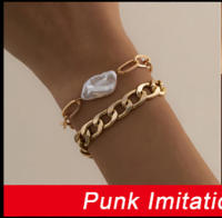 Collar Gargantilla PuRui Punk Chunky Cadena Para Mujer Estilo Hip Hop Color Oro Metálico Collar De Capa Superpuesta Joyería Moda - details 12