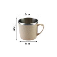 Vaso De Acero Inoxidable Para Bebidas Té Y Café Resistente Al Calor Y Caídas Vaso Pequeño Para Agua Elemento De Trigo De La Casa - details 5