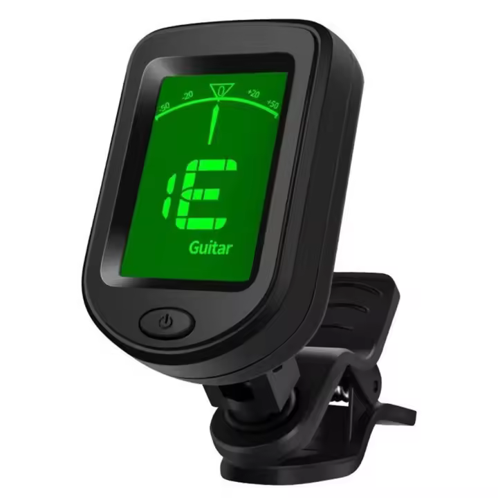 Afinador Digital Rotativo 360 Grados Clip-on Afinador Cromático Para Guitarra Ukulele Violín Bajo Accesorios De Música Con Pantalla LCD - 1