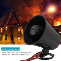 Alarma De Sirena Universal Para Coche Motocicleta Camión 125dB Fuerte Advertencia Mini Altavoz 12V 24V 15W Negra ABS - details 4