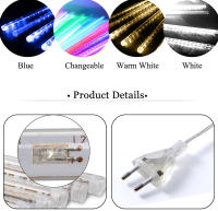 Luces De Lluvia De Meteoros LED Impermeables Para Decoración De Jardín Navidad Y Fiesta 50CM 30CM Luz De Hidraulico De Navidad - details 3