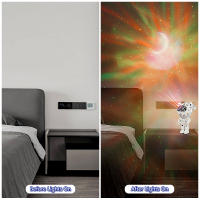 Proyector De Noche Para Niños Con Control Remoto Y Diseño Ajustable De 360 Grados Astronauta Nebulosa Galaxia Iluminación Incluye Baterías LED Poderoso 5V 20cm - details 10