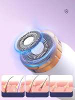 Afeitadora Eléctrica Recargable Para Mujer Trimmer De Pelo Facial Y Bikini Máquina De Eliminación De Pelo Rasador Cordless Para Piernas - details 5
