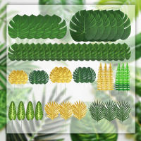60Pcs Hojas De Palma Tropicales Artificiales Para Fiesta Hawaiian Luau Verano Decoración De Selva Tema De Fiesta Boda Cumpleaños Decoración De Mesa Para Hogar - details 3