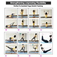 Banda De Resistencia Para Yoga Y Pilates Cinturón De Estiramiento Auxiliar Para Adultos Banda Elástica De Entrenamiento De Latin Fitness Para Principiantes Con Anillos De Doble Tensión - details 6