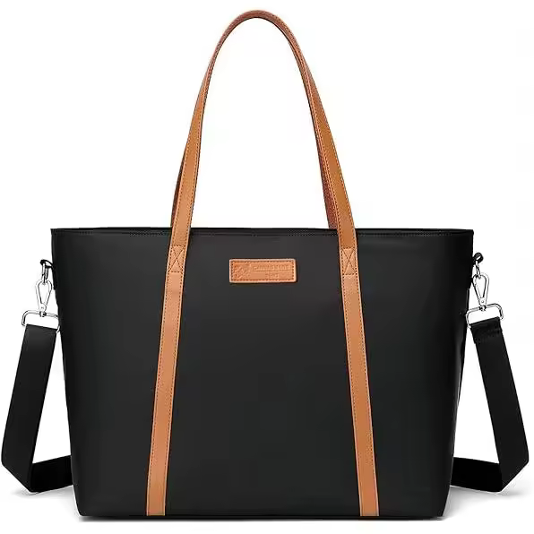 Bolso tote para mujer, bolsos para mujer, maestras, trabajo, bolsos para laptop de 15.6 pulgadas. - 1