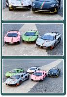 Coche De Deportes a Escala 1:32 Lambor Aventador SVJ LP780-4 Modelo De Metal Con Puertas De Ciseco Abiertas Y Sonido Luz Juguete Para Hobby - details 10