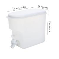 Cacerola De Frigerio De Plástico Con 2 Grifos Dispensador De Bebida Para Contenedor De Agua Con Icicles Dispensador De Jugo Frío - details 1
