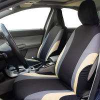 Juego completo de fundas de asiento de coche de tela de poliéster, estilo deportivo, Protector de asiento de coche Universal, se adapta a la mayoría de los coches SUV - details 24
