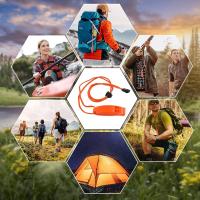 Silbato de supervivencia, silbato de emergencia portátil con cordón reflectante ajustable, silbato de emergencia de seguridad con cordón para actividades al aire libre (paquete de 4) - details 2