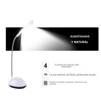 Lámpara De Lectura Para Mesa LED Con Protección Ocular Plegable Potenciada Por Baterías AAA Luz Nocturna Para Dormitorio Estudio Viajes - details 1