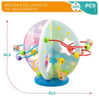 WOOMAX Laberinto cuentas de madera planetas - details 4