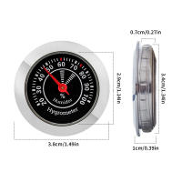 Higrómetro Mecánico Analógico Diseño Redondo Ideal Para Humidor Y Monitoreo De Humedad Interior - details 7