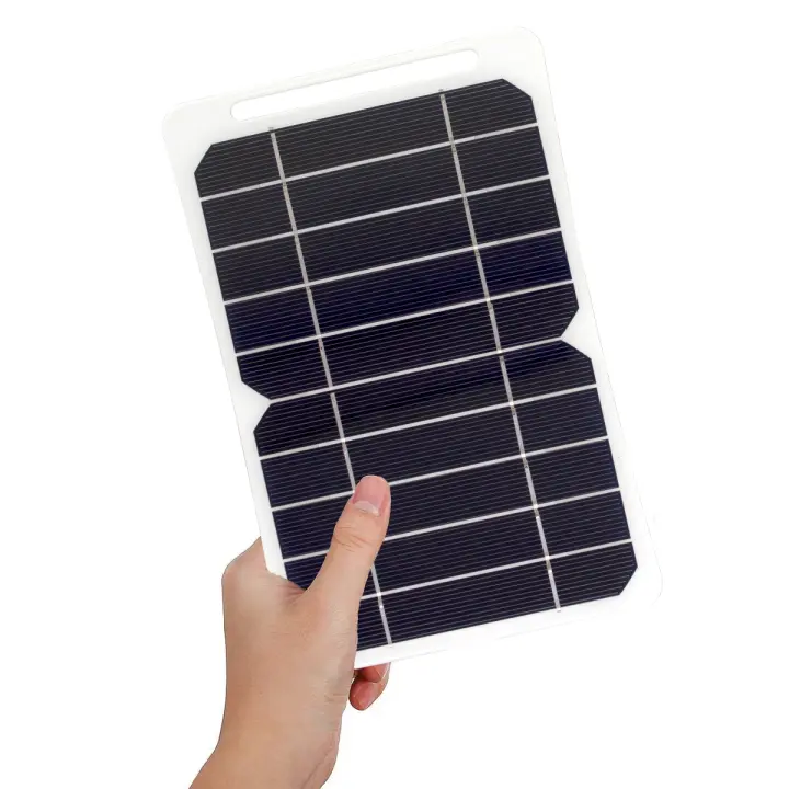 Panel Solar 10W USB para carga de móvil al aire libre kit completo de energía solar para camping sistema doméstico - 1