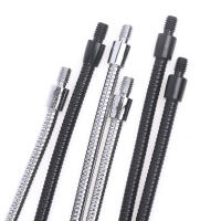 Tubo De Serpiente Flexible M4 Negro Y Plateado Con Dientes Externos Para Micrófono Accesorio De Posicionamiento De Micrófono - details 3